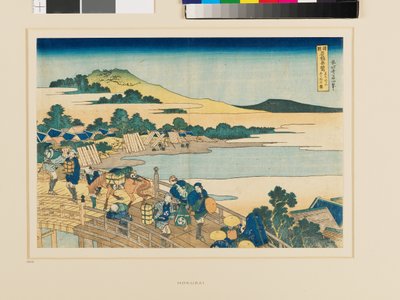 Fukui-Brücke in der Provinz Echizen von Katsushika Hokusai