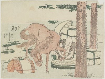 Futakawa, 1799-1802 von Katsushika Hokusai