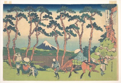 Hodogaya auf der Tōkaidō, aus der Serie Sechsunddreißig Ansichten des Berges Fuji von Katsushika Hokusai