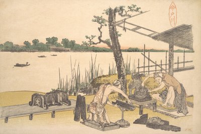 Imadogawa, ca. 1801-4 von Katsushika Hokusai