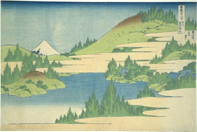 See Hakone in der Provinz Segami, aus der Serie Sechsunddreißig Ansichten des Berges Fuji von Katsushika Hokusai