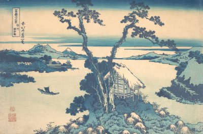 See Suwa in der Provinz Shinano, aus der Serie Sechsunddreißig Ansichten von Katsushika Hokusai