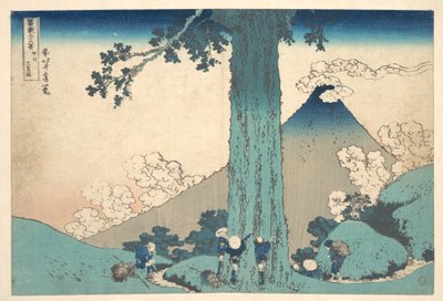 Mishima-Pass in der Provinz Kai, aus der Serie Sechsunddreißig Ansichten des Berges Fuji von Katsushika Hokusai