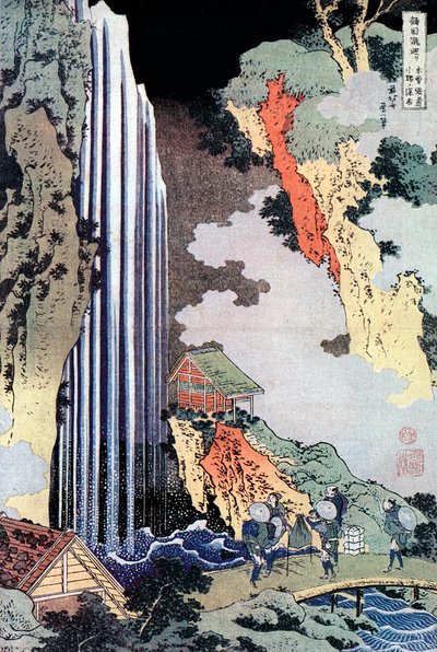 Ono-Wasserfall entlang des Kisokaido von Katsushika Hokusai