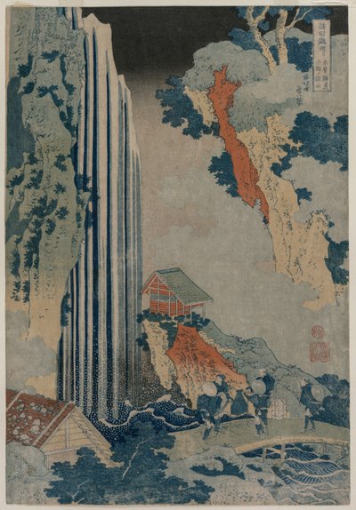Ono-Wasserfall auf der Kiso-Straße aus der Serie Eine Tour der Wasserfälle in den Provinzen, frühe 1830er Jahre von Katsushika Hokusai