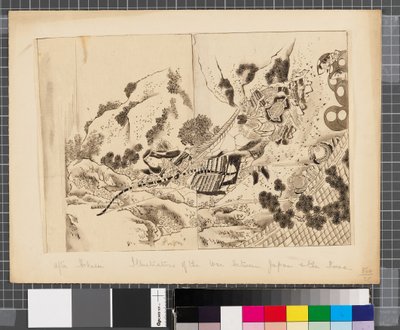 Szenen aus dem Krieg zwischen Japan und Korea, Ende des 18. bis erste Hälfte des 19. Jahrhunderts von Katsushika Hokusai