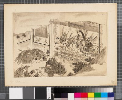 Szenen aus dem Krieg zwischen Japan und Korea, Ende des 18. bis erste Hälfte des 19. Jahrhunderts von Katsushika Hokusai
