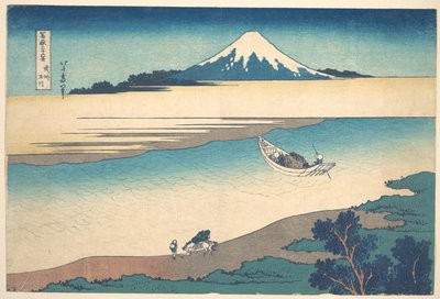 Tama-Fluss in der Provinz Musashi, aus der Serie Sechsunddreißig Ansichten des Berges Fuji von Katsushika Hokusai