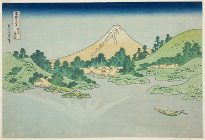 Die Wasseroberfläche bei Misaka in der Provinz Koshu (Koshu Misaka suimen), aus der Serie "Sechsunddreißig Ansichten des Berges Fuji (Fugaku sanjurokkei)" von Katsushika Hokusai