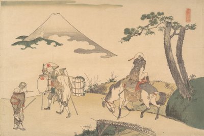 Der Gipfel des Berges Fuji, ca. 1800 von Katsushika Hokusai