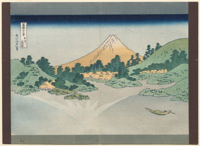 Sechsunddreißig Ansichten des Berges Fuji: Die Oberfläche des Sees Misaka in der Provinz Kai von Katsushika Hokusai