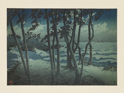 Hinomisaki, Izumo, aus der Serie „Souvenirs of Travels, Third Series“ von Kawase Hasui