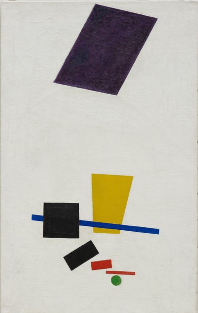 Malerischer Realismus eines Fußballspielers – Farbige Massen in der 4. Dimension von Kazimir Severinovich Malevich