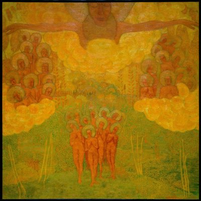 Der Triumph des Himmels (Entwurf für ein Fresko) von Kazimir Severinovich Malevich