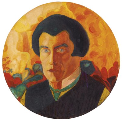 Selbstporträt 1908-1910 von Kazimir Severinovich Malevich