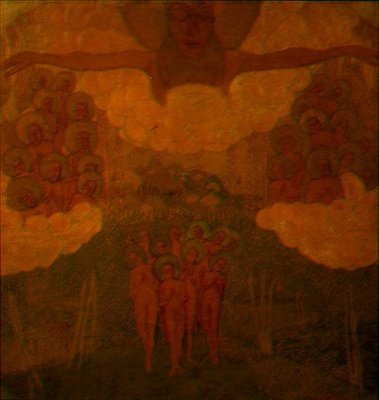 Triumph des Himmels, Studie für ein Fresko von Kazimir Severinovich Malevich