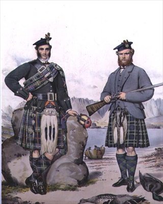Kilted Jäger von den Hebriden, graviert von Vincent Brooks, ca. 1868 von Kenneth (after) Macleay