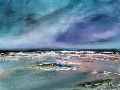 Lila Himmel Meereslandschaft von Kenneth Cowins