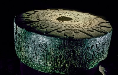 Tenochtitlan, Templo Mayor, Azteken, Mexiko, Mexiko-Stadt, Großer Tempel der Azteken, 2010 von Kenneth Garrett