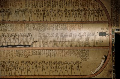 Wandgemälde, das das Totenbuch darstellt; Grab von Amenhotep II; Tal der Könige von Kenneth Garrett