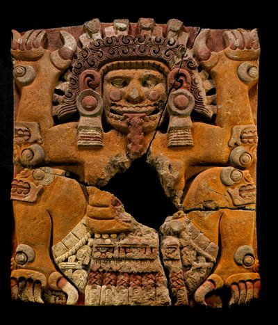 mm7677, Größte Azteken, Tlaltechutli-Stein ins Museum verlegt, Templo Mayor, Mexiko-Stadt, Mexiko... von Kenneth Garrett