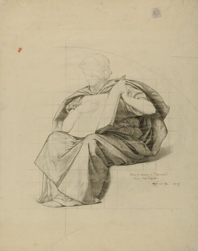 (Iowa State Capitol Rotunde) (Bildung, Studie für Panel) von Kenyon Cox
