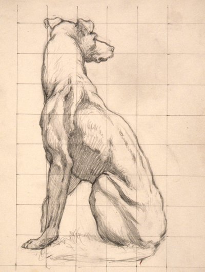 (Iowa State Capitol Rotunde) (Jagd, Studie für Panel) von Kenyon Cox