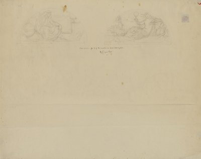 (Iowa State Capitol Rotunde) (Studie für zwei Lunetten) von Kenyon Cox