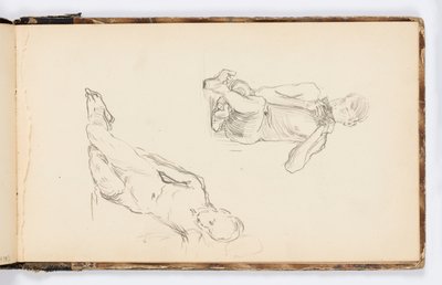 Skizzenbuchseite von Kenyon Cox