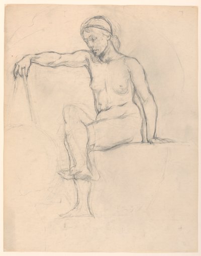 Studie für "Astronomie," "Die Wissenschaften," Library of Congress, Washington D.C. von Kenyon Cox