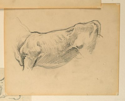 Studie für "Hirten", "Der Fortschritt der Zivilisation: Jagd, Hirten, Landwirtschaft", Staatskapitol, Des Moines, IA von Kenyon Cox
