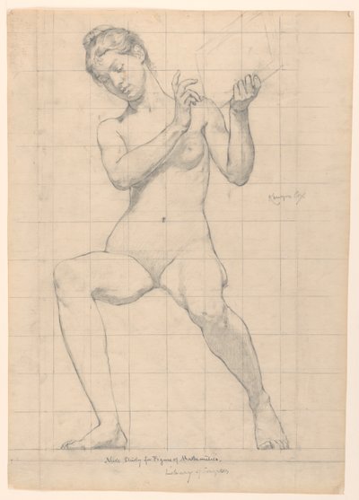 Studie für "Mathematik," "Die Wissenschaften," Library of Congress, Washington D.C. von Kenyon Cox