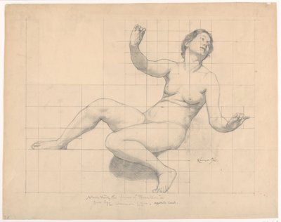 Studie für "Das Gemeine Recht," "Die Herrschaft des Gesetzes," Appellationsgerichtshof, New York, NY von Kenyon Cox