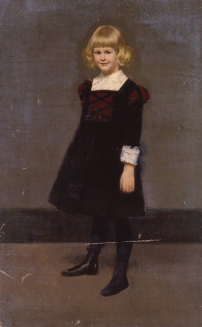 Ohne Titel, Porträt eines jungen Mädchens von Kenyon Cox