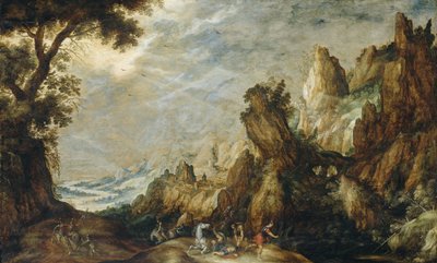 Landschaft mit der Bekehrung des Heiligen Paulus von Kerstiaen de Keuninck