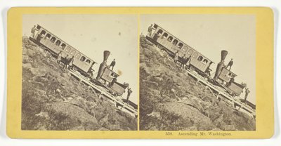Aufstieg zum Mt. Washington, 1855-75 von Kilburn Brothers, BW Kilburn