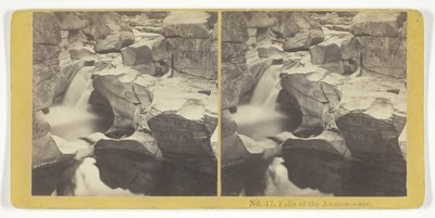 Wasserfälle des Ammonoosuc, 1855-75 von Kilburn Brothers, BW Kilburn