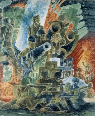 Krieg (Wandbildstudie, Kriegsministerium, Washington, D.C.) von Kindred McLeary
