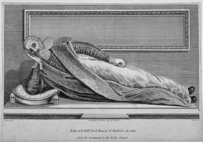 Denkmal für Sir Edward Bruce in der Rolls Chapel, Chancery Lane, City of London, 1794 von King