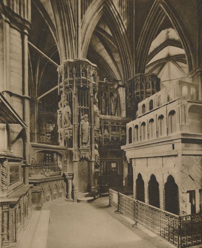 Das Heiligtum von Edward dem Bekenner hinter dem Hochaltar, ca. 1935 von King