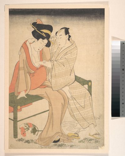 Ein Liebespaar von Kitagawa Utamaro