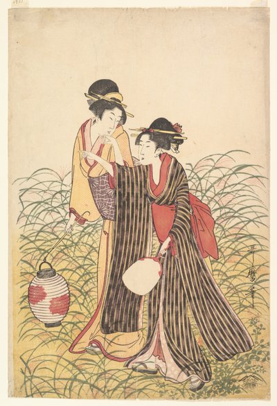Elopers in Musashino von Kitagawa Utamaro