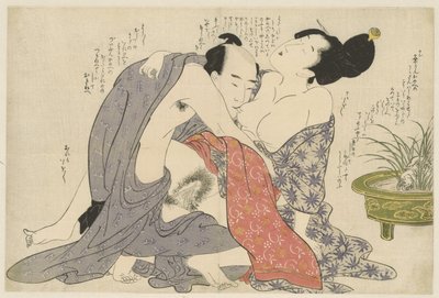 Geheime Affäre eines verheirateten Mannes und einer verheirateten Frau von Kitagawa Utamaro