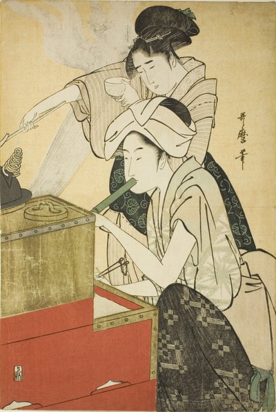 Küchenszene von Kitagawa Utamaro