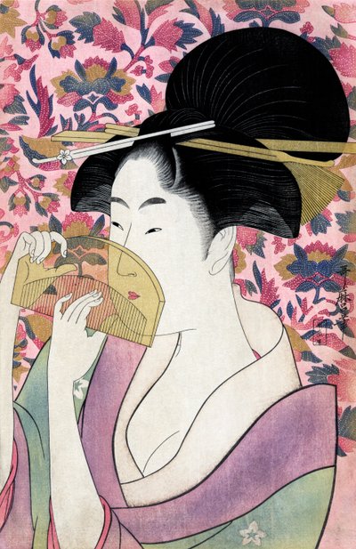 Kushi (Kamm) von Utamaro Kitagawa von Kitagawa Utamaro