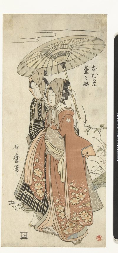 Oume und Kumenosuke von Kitagawa Utamaro