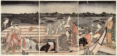 Vergnügungsfahrt auf dem Sumida-Fluss von Kitagawa Utamaro