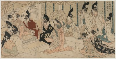 Szene aus dem Stück Der Schatz der treuen Vasallen Chushingura, späte 1790er von Kitagawa Utamaro