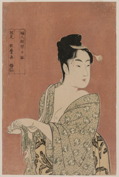 Der modische Typ aus der Serie Zehn Typen in der Physiognomie der Frauen von Kitagawa Utamaro