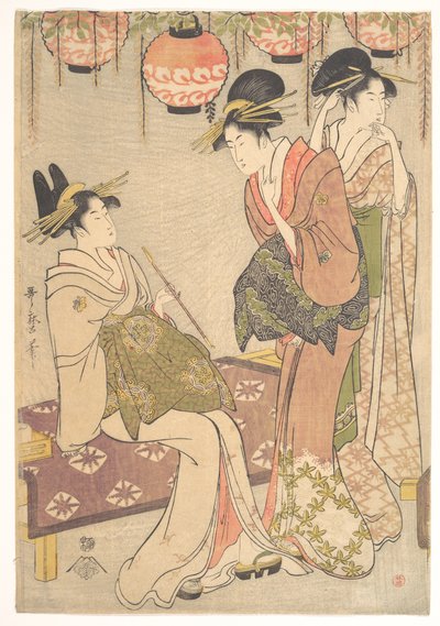 Drei Kurtisanen von Kitagawa Utamaro
